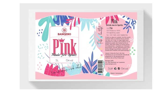 Rum for cocktails - Pink 5L