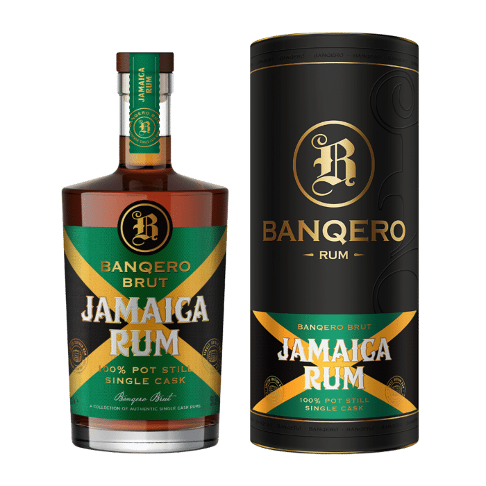 Rhum BANQERO BRUT Jamaica avec étui